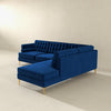 The Brooke Dark Blue Sectional Sofa Right Facing Era and Style Inspired Home Décor 4