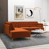 The Brooke Burnt Orange Sectional Sofa Left Facing Era and Style Inspired Home Décor 2