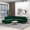 The Brooke Green Sectional Sofa Left Facing Era and Style Inspired Home Décor 2