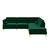 The Brooke Green Sectional Sofa Right Facing Era and Style Inspired Home Décor 1