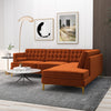 The Brooke Burnt Orange Sectional Sofa Right Facing Era and Style Inspired Home Décor 2