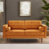 The Casey Orange Velvet Loveseat Era and Style Inspired Home Décor 2