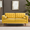 The Casey Yellow Velvet Loveseat Era and Style Inspired Home Décor 2