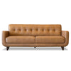 The Allison Tufted Back Cognac Tan Genuine Leather Sofa Era and Style Inspired Home Décor 6