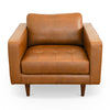 The Catherine Leather Lounge Chair (Tan Leather) Era and Style Inspired Home Décor 1