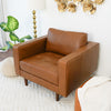 The Catherine Leather Lounge Chair (Tan Leather) Era and Style Inspired Home Décor 3