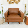 The Catherine Leather Lounge Chair (Tan Leather) Era and Style Inspired Home Décor 4