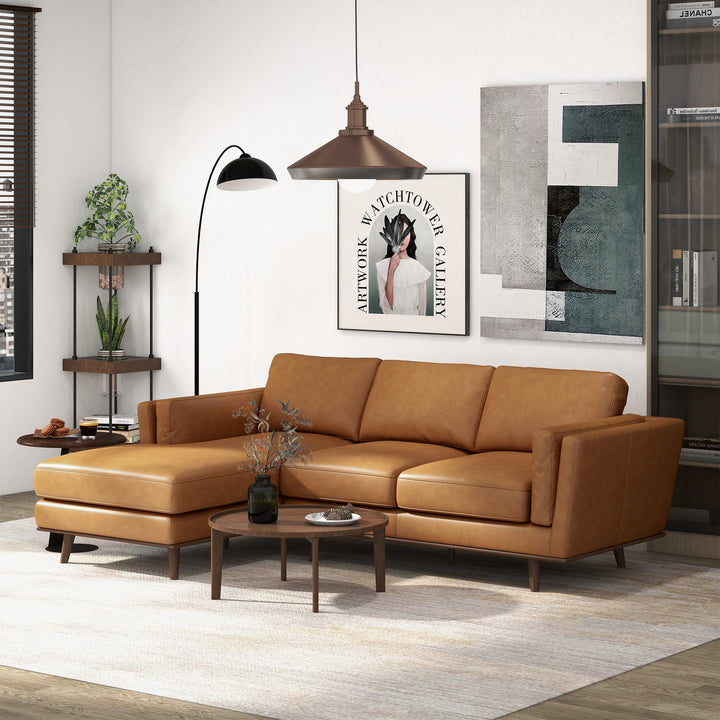 The Chase Genuine Leather Sectional Left Facing Era and Style Inspired Home Décor 6