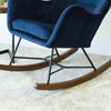 The Chelsea Blue Velvet Rocking Chair Era and Style Inspired Home Décor 5