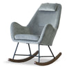 The Chelsea Gray Velvet Rocking Chair Era and Style Inspired Home Décor 1