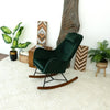 The Chelsea Green Velvet Rocking Chair Era and Style Inspired Home Décor 7