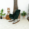 The Chelsea Green Velvet Rocking Chair Era and Style Inspired Home Décor 8