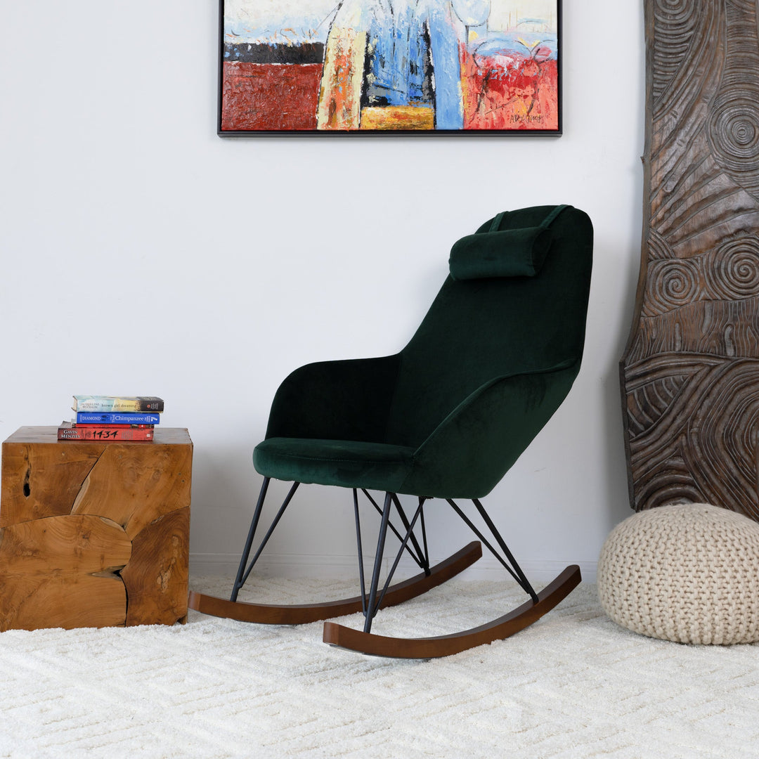 The Chloe Mid Century Modern Rocker Livingroom And Bedroom Chair Era and Style Inspired Home Décor 5