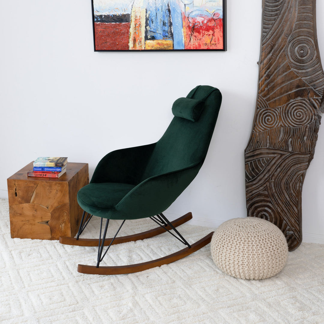 The Chloe Mid Century Modern Rocker Livingroom And Bedroom Chair Era and Style Inspired Home Décor 4