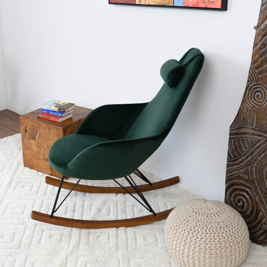 The Chloe Mid Century Modern Rocker Livingroom And Bedroom Chair Era and Style Inspired Home Décor 3