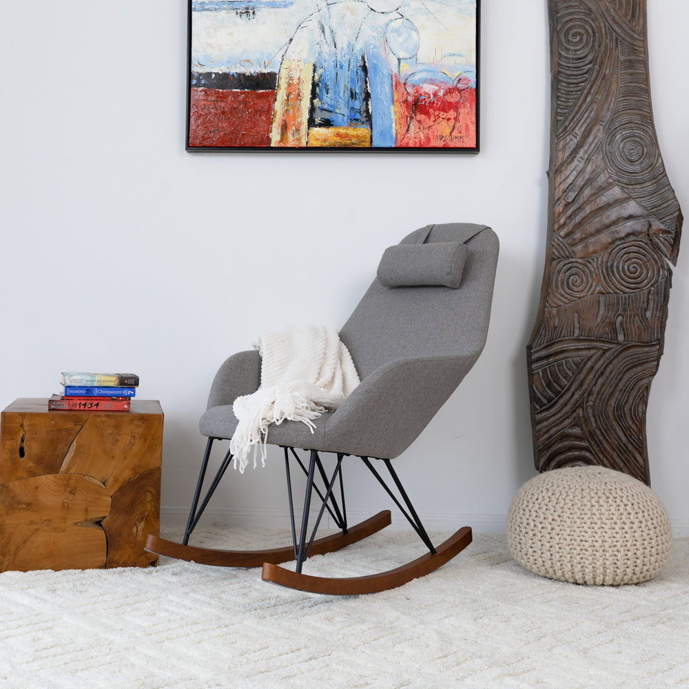 The Chloe Mid Century Modern Rocker Livingroom And Bedroom Chair Era and Style Inspired Home Décor 2