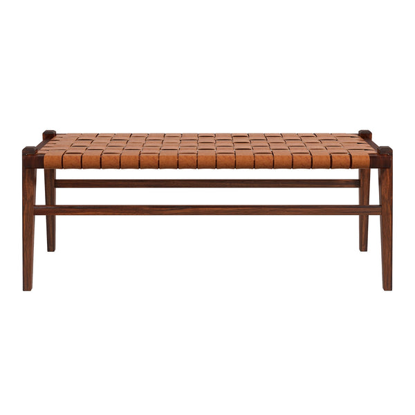 The Cody Tan Leather Bench Era and Style Inspired Home Décor 1