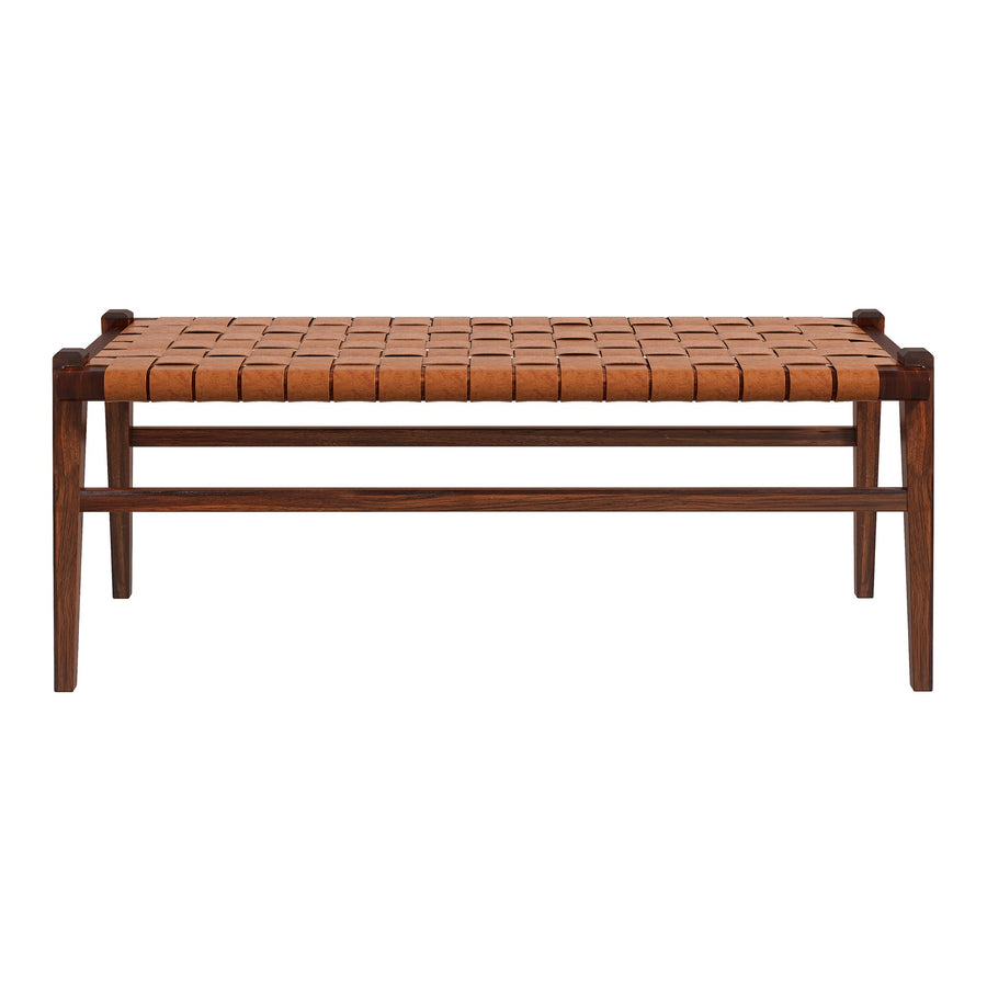 The Cody Tan Leather Bench Era and Style Inspired Home Décor 1