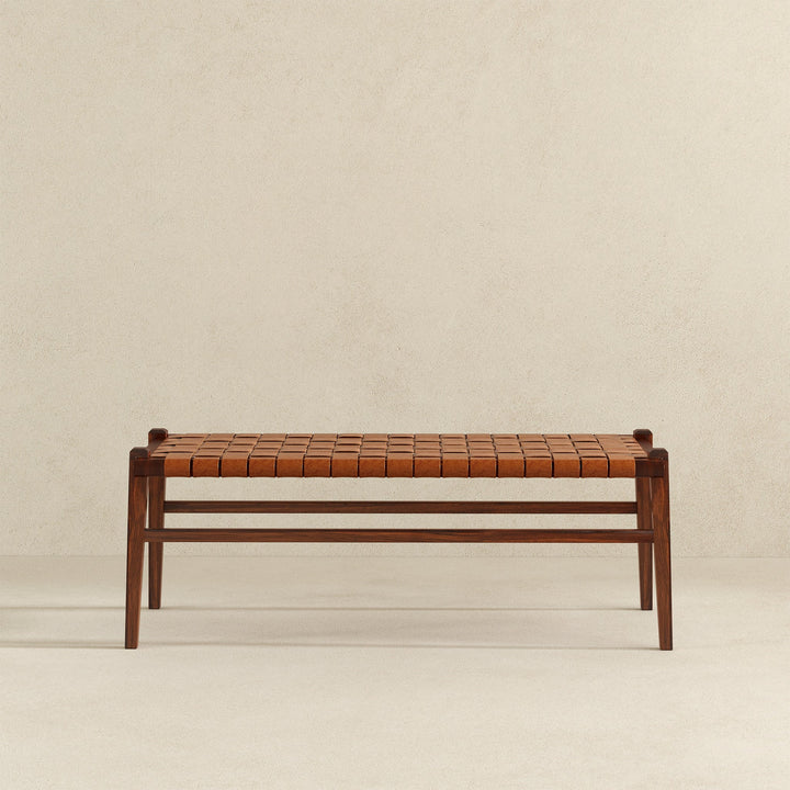 The Cody Tan Leather Bench Era and Style Inspired Home Décor 5