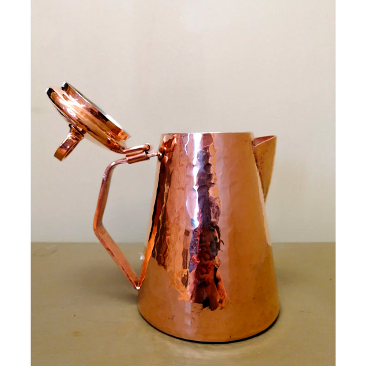 Copper Teapot with Lid, 6.3"