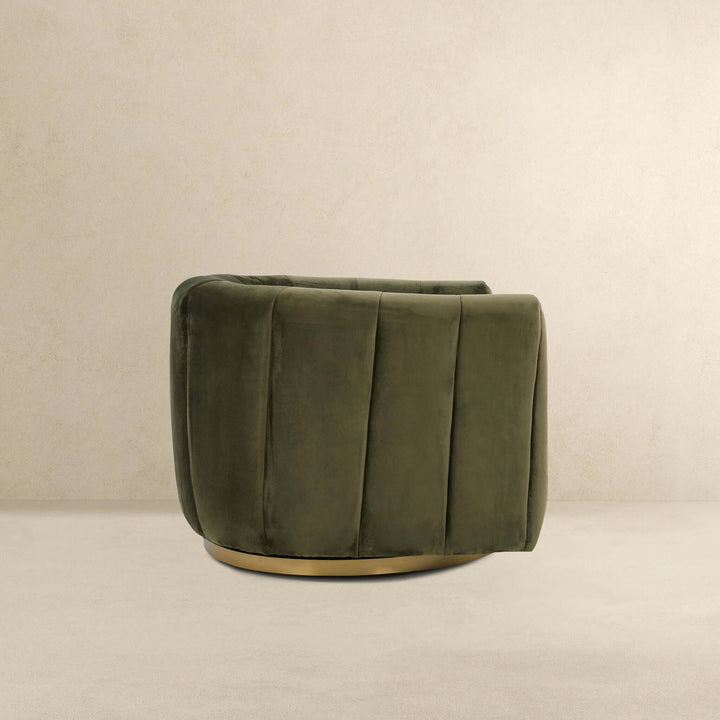 The Cosey Green Velvet Swivel Chair Era and Style Inspired Home Décor 3