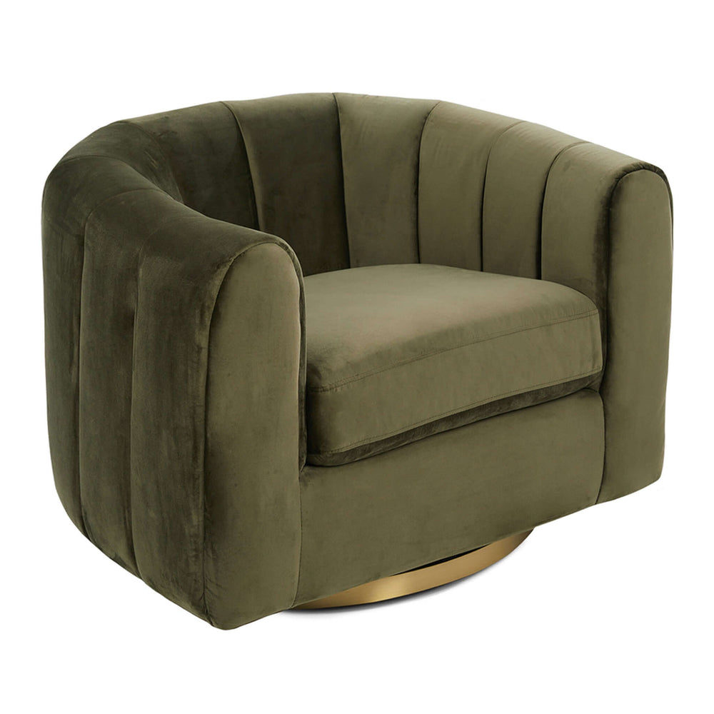 The Cosey Green Velvet Swivel Chair Era and Style Inspired Home Décor 5