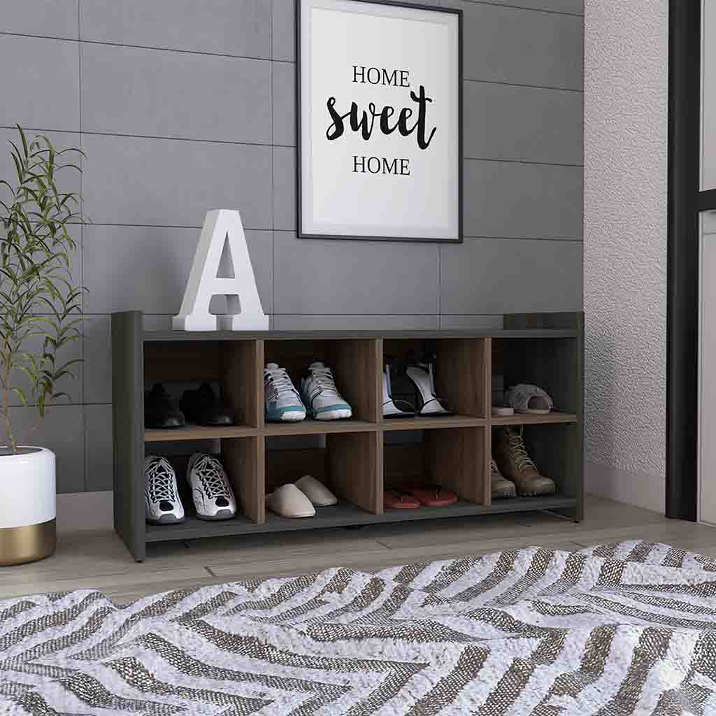 Harrison Entryway Shoe Rack, Eight Cube Spaces