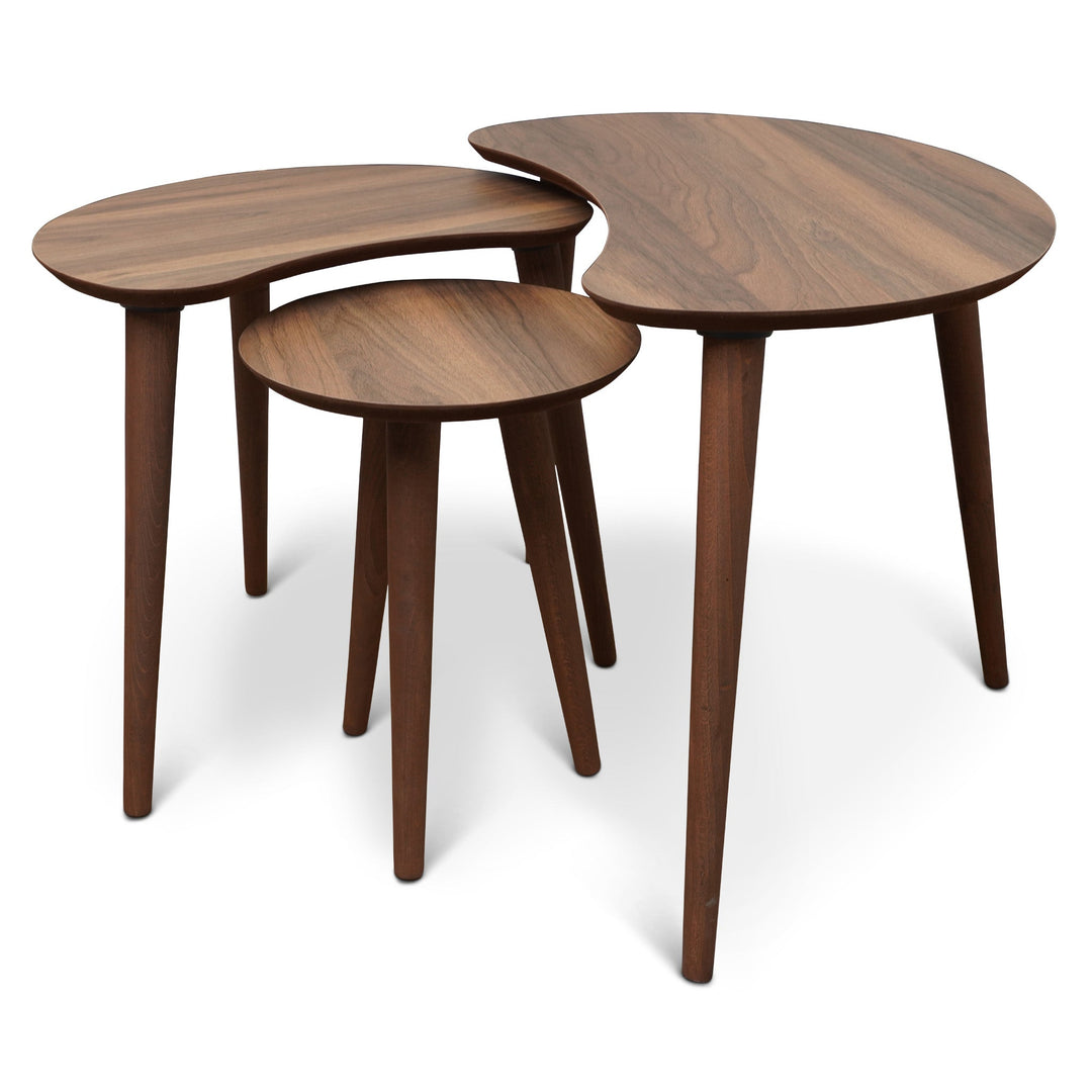 The Dainty Walnut Nesting Table Era and Style Inspired Home Décor 1