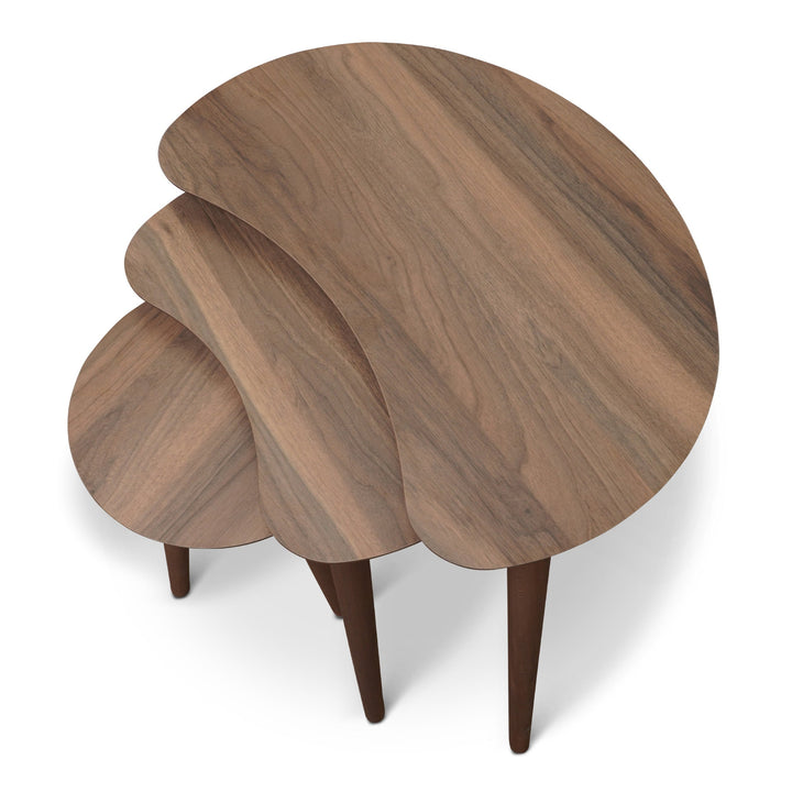 The Dainty Walnut Nesting Table Era and Style Inspired Home Décor 4