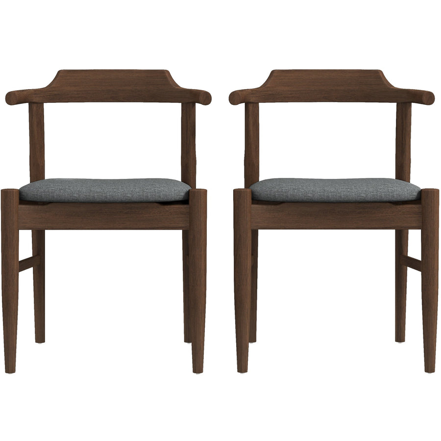 The Daisy Gray Fabric Dining Chair (Set Of 2) Era and Style Inspired Home Décor 1