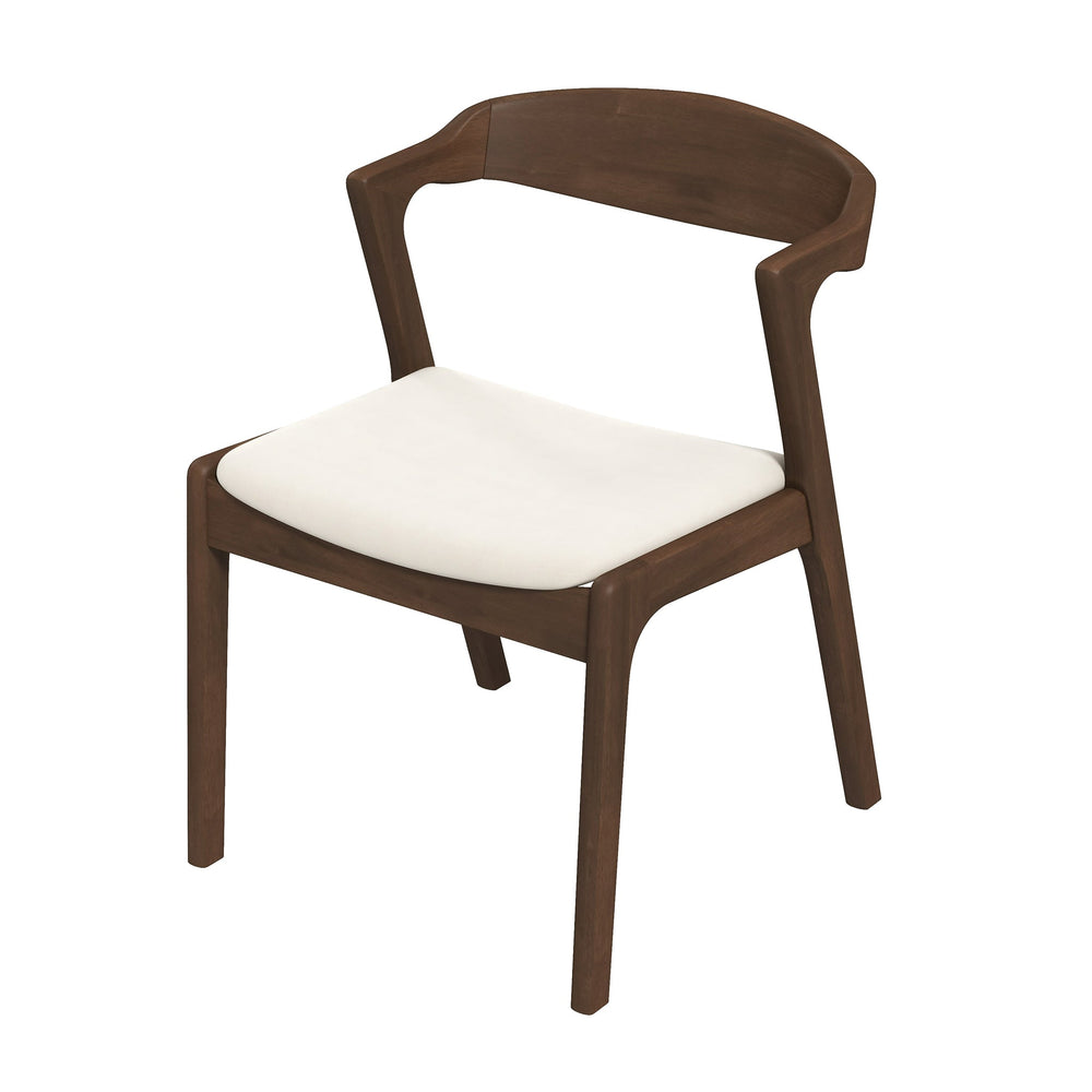 The Dakota Solid Wood Cream Velvet Dining Chair (Set Of 2) Era and Style Inspired Home Décor 7