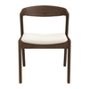 The Dakota Solid Wood Cream Velvet Dining Chair (Set Of 2) Era and Style Inspired Home Décor 1