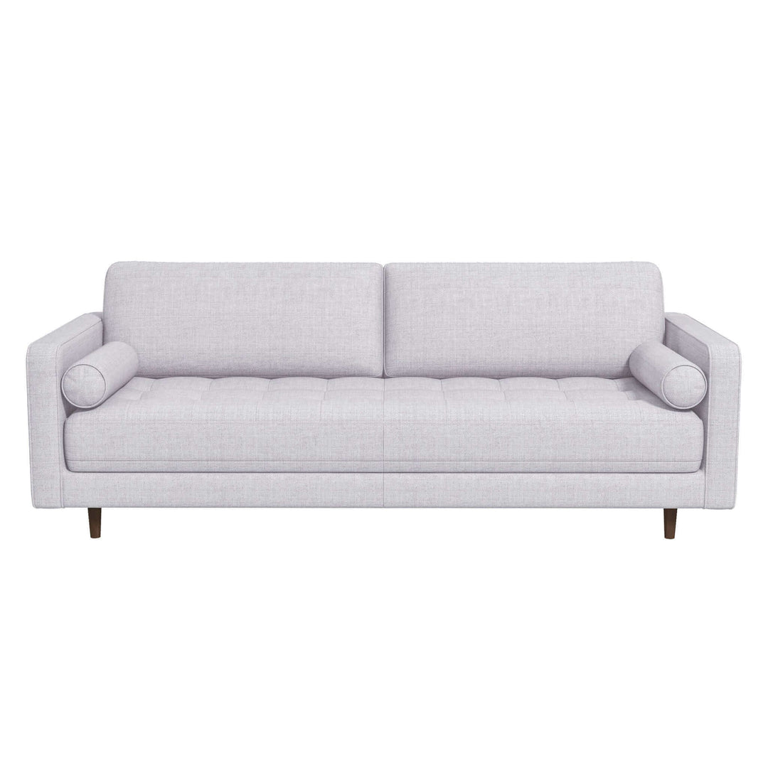 The Anthony  Light Grey Pillow Back Fabric Sofa Era and Style Inspired Home Décor 7