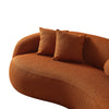 The Drake Burnt Orange Japandi Style Curvy Boucle Sofa Era and Style Inspired Home Décor 5