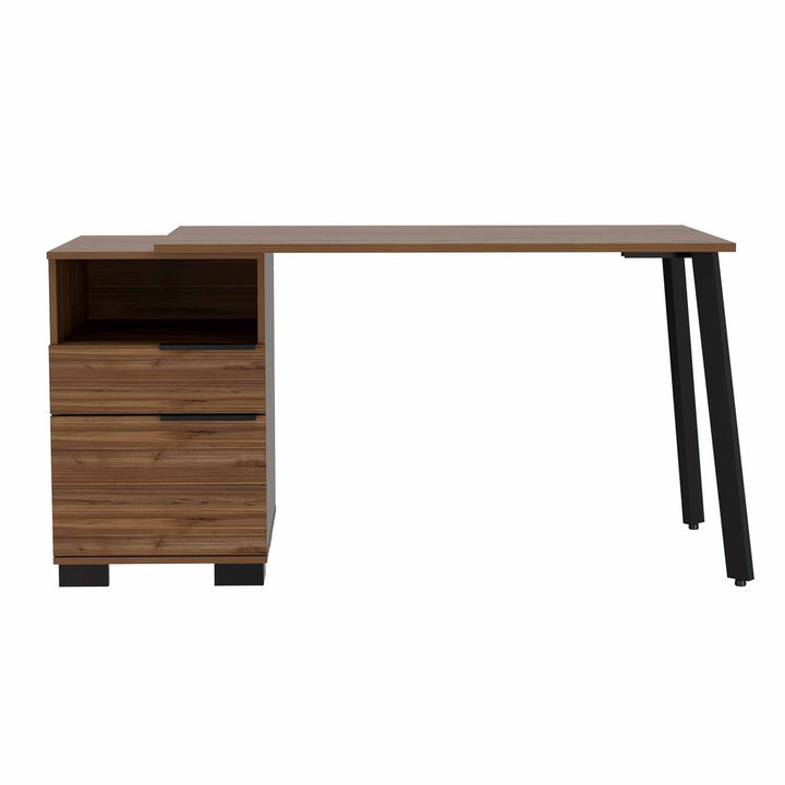 Petra Writing Desk, One Shelf, One Cabinet, One Drawer