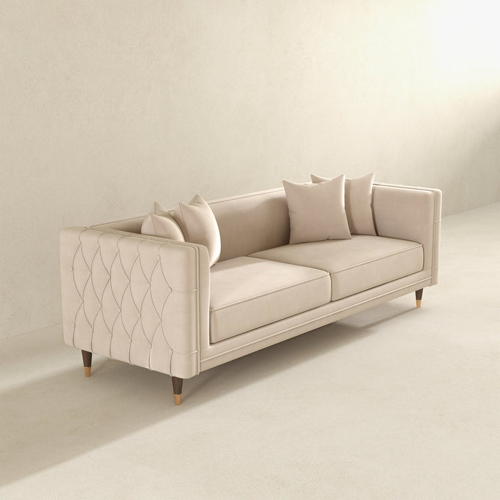 The Edward Sofa (Light Cream Velvet) Era and Style Inspired Home Décor 6