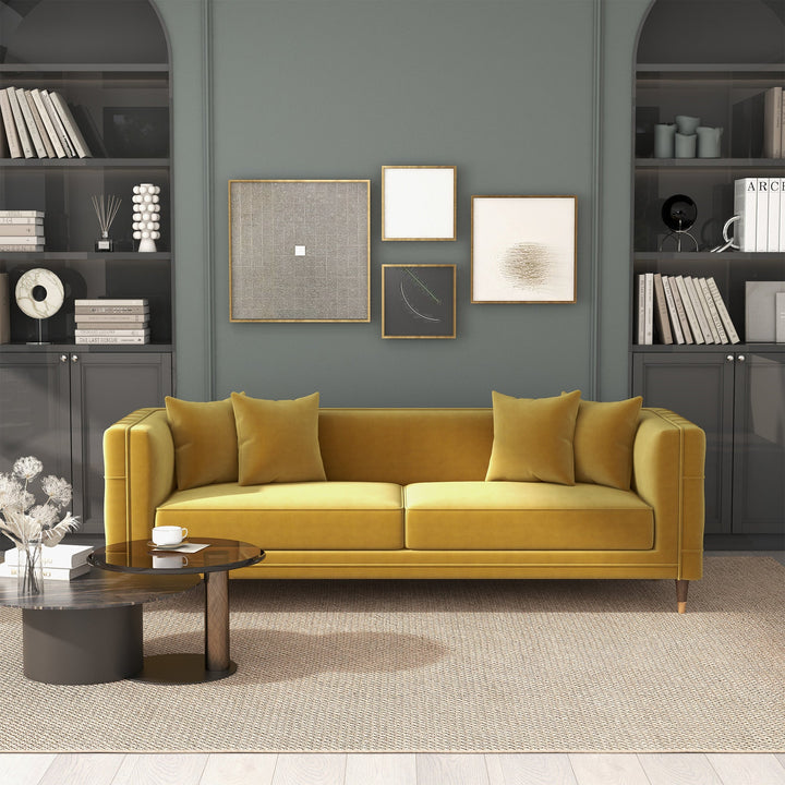 The Edward Sofa (Mustard Velvet) Era and Style Inspired Home Décor 2