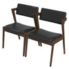 The Edwin Mid Century Modern Black Vegan Leather Dining Chair (Set Of 2) Era and Style Inspired Home Décor 8