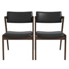 The Edwin Mid Century Modern Black Vegan Leather Dining Chair (Set Of 2) Era and Style Inspired Home Décor 1