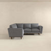 The Erman Pillow Back Corner Sofa In Dark Gray Era and Style Inspired Home Décor 5