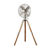 Star Tripod 16" Oscillating Stand Fan Matte Black