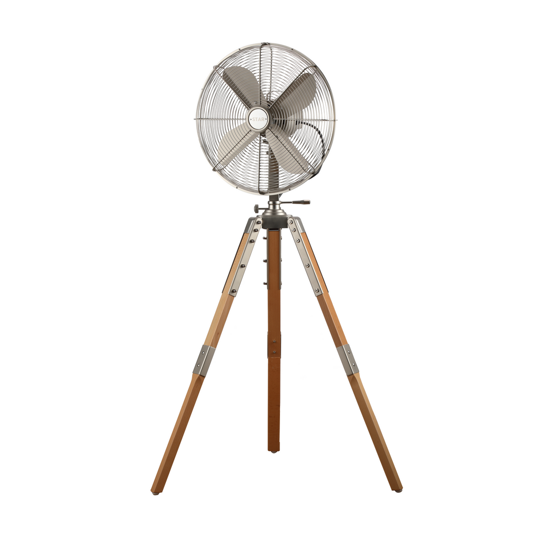 Star Tripod 16" Oscillating Stand Fan Matte Black