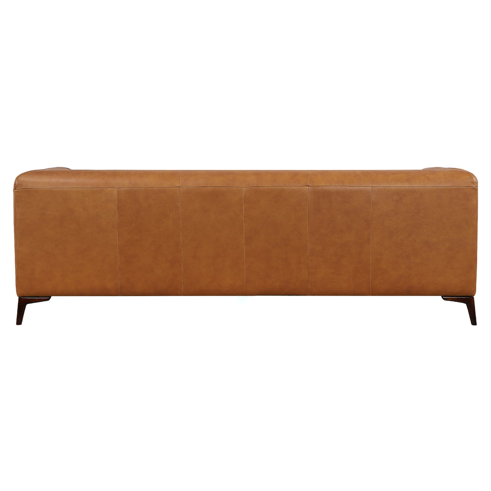 The Fargo Tan Leather Sofa Era and Style Inspired Home Décor 5