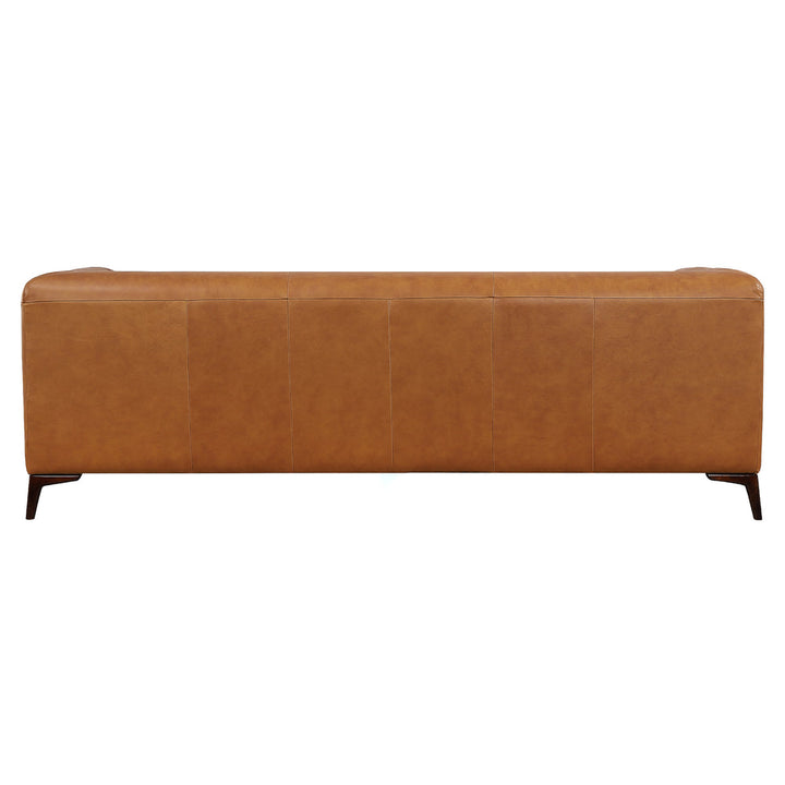 The Fargo Tan Leather Sofa Era and Style Inspired Home Décor 5