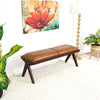 The Chad Mid Century Modern Tan Leather Bench Era and Style Inspired Home Décor 5