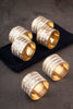 Jardin White Pearl Napkin Rings, Set of 6