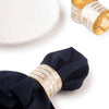 Jardin White Pearl Napkin Rings, Set of 6