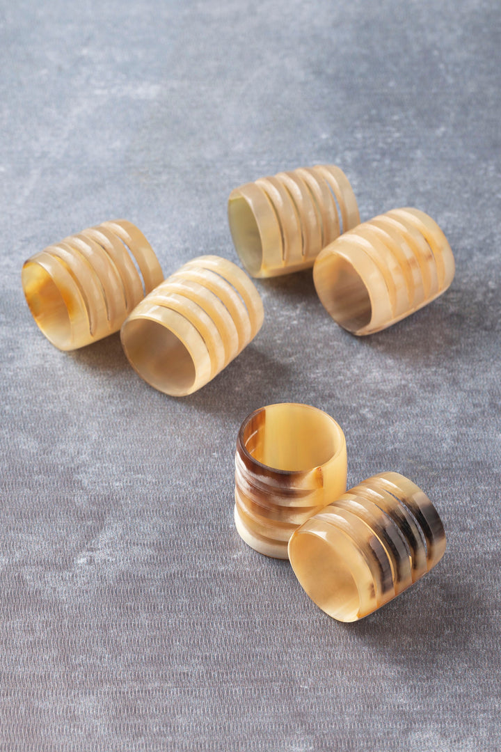 Regal Napkin Rings, Set of 6 by GAURI KOHLI