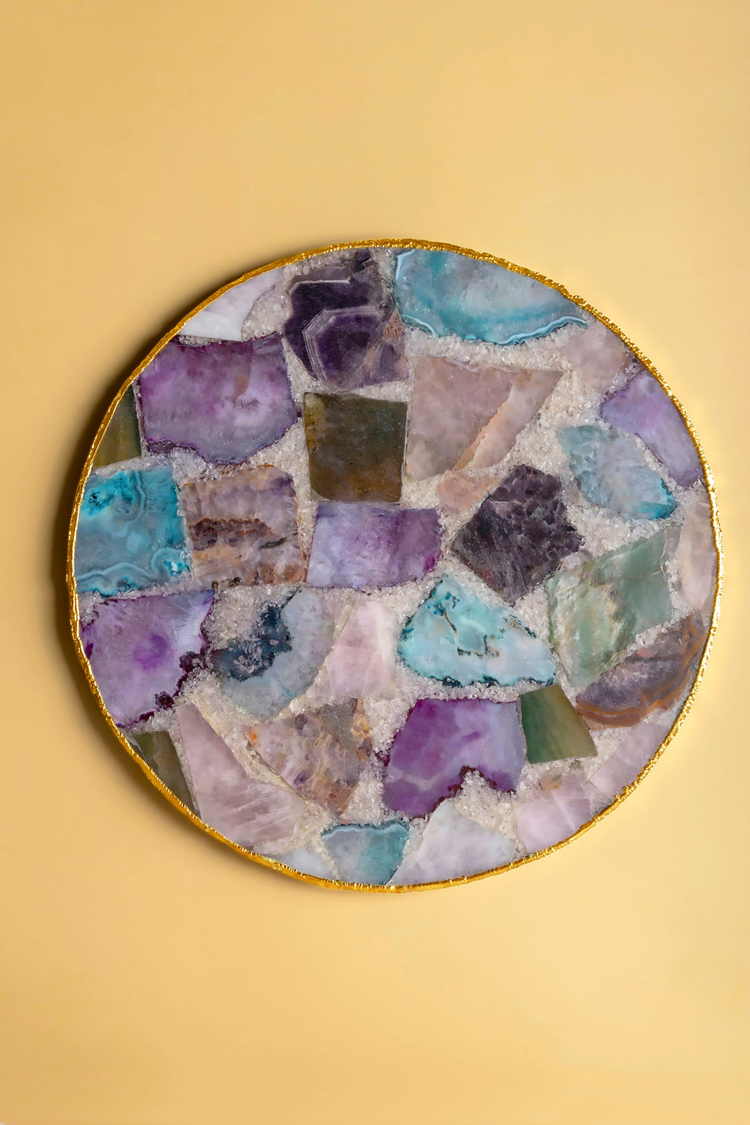 Radiance Composite Agate Cheese Board by GAURI KOHLI