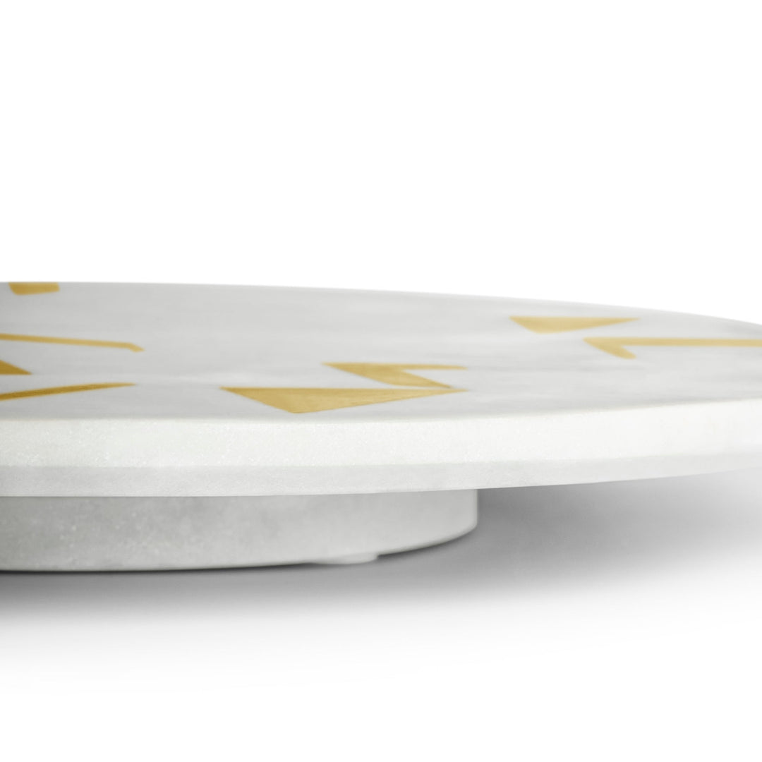 Olympia Marble Lazy Susan, 16" by GAURI KOHLI